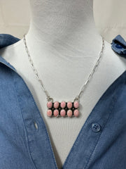 "Cotton Candy" 10 Stone Bar Necklace