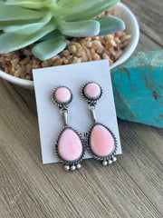 Pink Conch Earrings