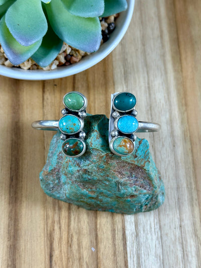 Reverse Turquoise Cuff