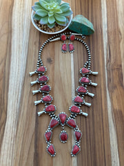 Red Spiny Squash Necklace
