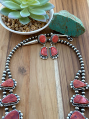Red Spiny Squash Necklace